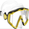 Cressi Liberty Triside 3-Lens Masks, Clear/Yellow/Black view 2