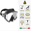 Cressi Liberty Triside 3-Lens Masks, Clear/Yellow/Black view 3