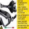 Cressi Liberty Triside 3-Lens Masks, Clear/Yellow/Black view 4