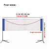 FLGMSOTS Foldable Badminton Net, Lightweight Pickleball Volleyball Nets with Standfor Outdoor Gym Park, Easy to Install (Size : 5.1m/17ft) view 3