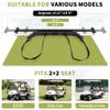 HECASA Universal Golf Cart Bag Holder Bracket 41.6"-43.5" Compatible with Club Car EZGO Yamaha Golf Cart 41.6"-43.5" Wide Flip Seat Kits Rear Seat Bag view 2