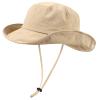 Waterproof Bucket Hats for Women Men Foldable Brim UPF 50+ Floppy Cowboy Rain Hat UV Protection Boonie Sun Hats for Hiking Khaki view 1