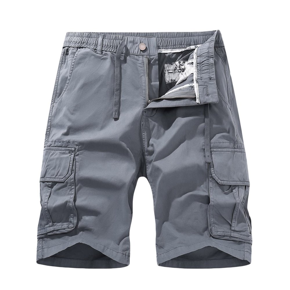 Prime Today Mens Drawstring Shorts 5 Inch Inseam Casual Cargo Shorts Regular Fit Multi Pocket Cotton Shorts Outdoor Sport Shorts Mens Shorts 8 inch Inseam Gray L