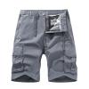 Prime Today Mens Drawstring Shorts 5 Inch Inseam Casual Cargo Shorts Regular Fit Multi Pocket Cotton Shorts Outdoor Sport Shorts Mens Shorts 8 inch Inseam Gray L view 1
