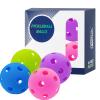 QUEMUIA Indoor Pickleball Balls,26 Holes Indoor Pickleballs USAPA Approved,4-Pack High Bounce Pickle Balls, Pickleball Gifts for Men or Women Pickleball Enthusiasts view 1