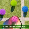 QUEMUIA Indoor Pickleball Balls,26 Holes Indoor Pickleballs USAPA Approved,4-Pack High Bounce Pickle Balls, Pickleball Gifts for Men or Women Pickleball Enthusiasts view 4