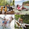 Outdoor Hammock for Camping Western Brown Cow Print Double Single Hammocks with 2 Tree Straps, Lightweight Portable Heavy Duty Nylon Hammocks for Backpacking Travel Beach Backyard Patio Hiking view 3