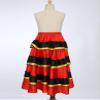 Hedmy Girls Spanish Flamenco Belly Dance Outfits Ruffles Layers Skirts Rose 14-16 Years view 3
