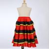 Hedmy Girls Spanish Flamenco Belly Dance Outfits Ruffles Layers Skirts Rose 14-16 Years view 4