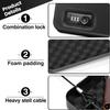 Sgorlds Pistol Safe, Portable Travel Car Gun Safe, Gun Box for Handguns with Combination Lock, Gun Safes with Handbag for Car, Home, Travel, 11.5" x7.5" x2.5",Black view 3
