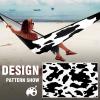 Outdoor Camping Hammock Cow Print Pattern Double Single Hammocks with 2 Tree Straps, Lightweight Portable Heavy Duty Nylon Hammocks for Backpacking Travel Beach Backyard Patio Hiking view 2