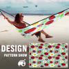 Outdoor Camping Hammock Ladybugs and Flowers Double Single Hammocks with 2 Tree Straps, Lightweight Portable Heavy Duty Nylon Hammocks for Backpacking Travel Beach Backyard Patio Hiking view 2