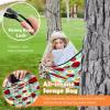 Outdoor Camping Hammock Ladybugs and Flowers Double Single Hammocks with 2 Tree Straps, Lightweight Portable Heavy Duty Nylon Hammocks for Backpacking Travel Beach Backyard Patio Hiking view 4