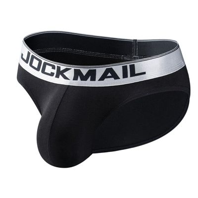 JOCKMAIL Mens Briefs Underwear Men's Cotton Brief Breathable Soft Briefs Sports Underwear for Men (US, Alpha, X-Large, Regular, Regular, 397Black)