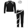 Huimingda Kids Girls Figure Skating Outfit Shiny Ice Skating Jacket with Athletic Leggings Sets Performance Dancewear Silver A 8 Years view 1