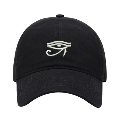 Baseball Cap Men Women Eyes of Horus Embroidered Unisex Classic Adjustable Strapback Dad Hat (7 1/2,Black)