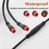 EDENCOMERS Electric Bicycle 1T2 Extension Cable Y-Split Extension Wire with Waterproof Connector for Ebike Light, Gear Sensor and Brake in Ebike Modification Kit (1T2 2pin 7"-2M1F) view 2