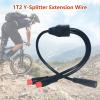 EDENCOMERS Electric Bicycle 1T2 Extension Cable Y-Split Extension Wire with Waterproof Connector for Ebike Light, Gear Sensor and Brake in Ebike Modification Kit (1T2 2pin 7"-2M1F) view 4