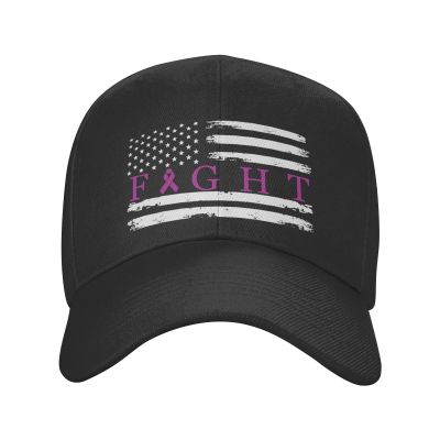 Piguncle Fight Testicular Cancer Survivor USA Flag Classic Duckbill Caps for Stylish Sun Protection Black