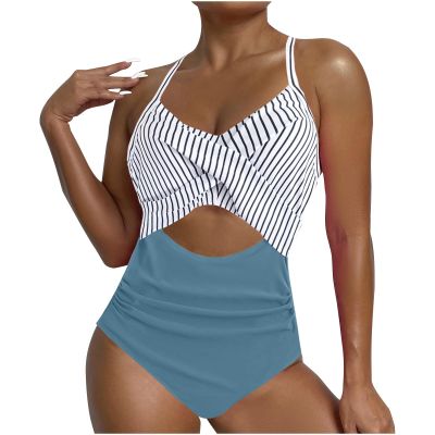 Womens Swimsuits Thong Monokini Cutout High Waisted Bathing Suit Criss Cross Tie Back Swimsuit Women Bathing Suits