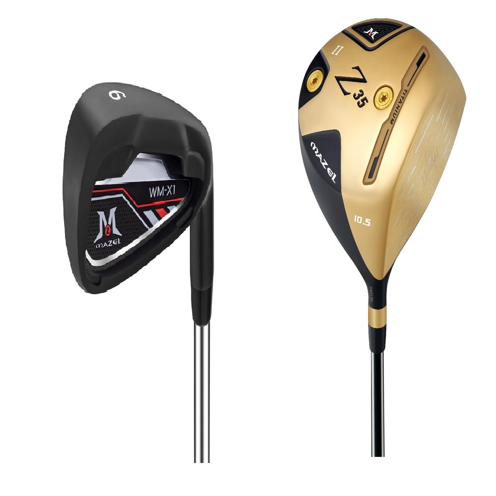 MAZEL Golf Driver Club & Golf Iron,Bundle of 2