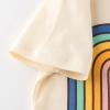 6 Apparel Short Sleeve Tees Cotton Casual Car Rainbow Graphic Crewneck Summer Top Clothes T Shirts (Beige, 12-24 Months) view 2
