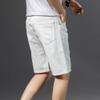 JEsilunmaMY Men's Casual Cotton Ripped Denim Shorts Stretchy Breathable Jean Short with Pocket Slim Fit Summer Short Jeans (White,29) view 4