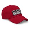 RIVEMUG Clusterfuck Coordinator Cap Relaxed Fit Curved Bill Low Crown Adjustable Funny Aduilt Humor Dad Hat Cranberry view 3