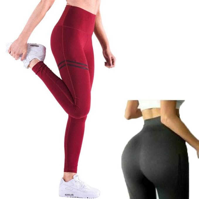 2024 New Anti-Cellulite Compression High Waist Slim Leggings,Women Shapewear Leggings,Compression Leggings (L, Red)