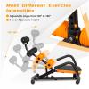 SPORFIT Ab Workout Machine, Height Adjustable Ab Rocker Trainer w/Ergonomic Curved Back, Cushioned Seat, Strong Spring Boost for Core Strength Training, Compact Sit Up Machine for Home Gym view 4