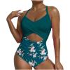 Womens Swimsuits Thong Monokini Cutout High Waisted Bathing Suit Criss Cross Tie Back Swimsuit Womens Swimsuits view 1