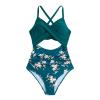 Womens Swimsuits Thong Monokini Cutout High Waisted Bathing Suit Criss Cross Tie Back Swimsuit Womens Swimsuits view 2