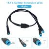 EDENCOMERS Electric Bicycle 1T2 Extension Cable Y-Split Extension Wire with Waterproof Connector for Light,Throttle,Gear Sensor and Brake in Ebike Modification Kit (1T2 4pin 24"-2M1F) view 4