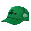 I'm Eggscellent Men's Vintage Mesh Trucker Hat Outdoor Sport Summer Baseball Cap Green view 2