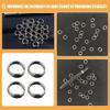 Yardwe Enhance Dart Accuracy 100pcs Metal Dart Tail Fin Rings Repointing Tool view 4