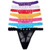 Personalized Name Thongs Custom G-String Thong for Women Customized Rhinestone Letters Lace Panties Underwear Gift (US, Alpha, One Size, Regular, Regular, Style 02) view 1