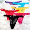 Personalized Name Thongs Custom G-String Thong for Women Customized Rhinestone Letters Lace Panties Underwear Gift (US, Alpha, One Size, Regular, Regular, Style 02) view 3