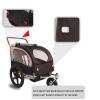 SPOFLYINN Spoflyinn 2-in-1 Universal Bike Double Seat Behind Bike Trailer Kids Trailer Jogger, Bicycle Coupler for 1 Or 2 Toddlers, Kids, Child Bicycle Carrier Black + Gray view 2