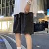 JEsilunmaMY Men's Baggy Drawstring Denim Shorts Elastic Waist Casual Straight Jean Shorts Distressed Summer Beach Shorts (Black,3X-Large) view 4