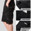 Vcansion Men's Casual Outdoor Loose Fit Multi-Pockets Cotton Wide Leg Cargo Shorts Dark Blue US 32 view 4