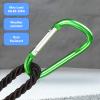 ASLXZRK 10 Pack Carabiner Clip 2.28 Aluminium D-Ring Carabiner Multi-Coloured Carabiner Hooks for Camping, Hiking, Backpacking or Other Outdoor Activities, #7, black,blue,red,green,grey view 4