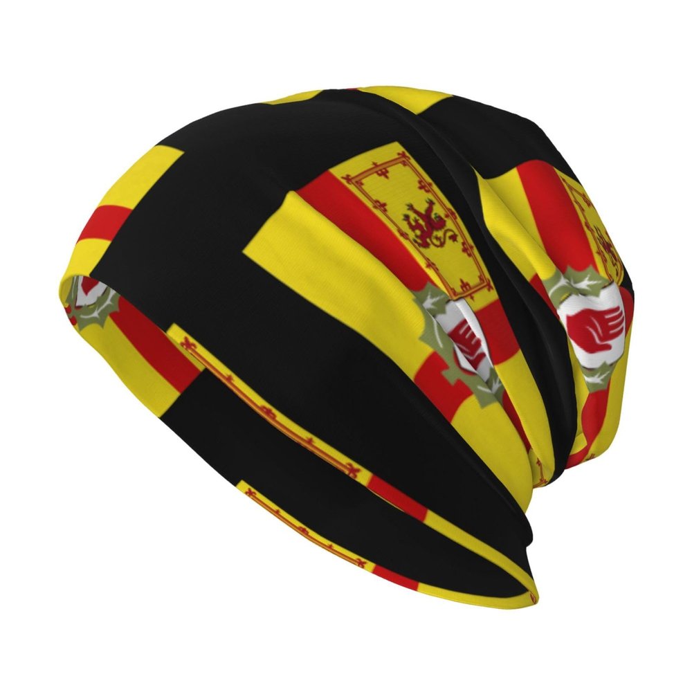 Rqwaaed Ulster Scots Flag Eco-Chic Knit Hats Fashionable Functionality for Modern Living Black