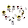 KTGCOZS Pack of 30 Fly Tying Realistic 3D Weightless Dumbbell Eyes DIY Fishing Lure Materials view 1