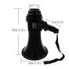 YMPFDGPW Megaphone Portable Bullhorn Loudspeaker Handheld Megaphone 35W Black High Power Megaphone Adjustable Volume Control for Any Outdoor Sports Bullhorn view 2