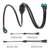 Electric Bike 1T2 Extension Cable Y-Split Extension Wire with Waterproof Connector for Light,Throttle,Gear Sensor and Brake in Ebike Modification Kit (1T2 5pin 24"-2M1F) view 2