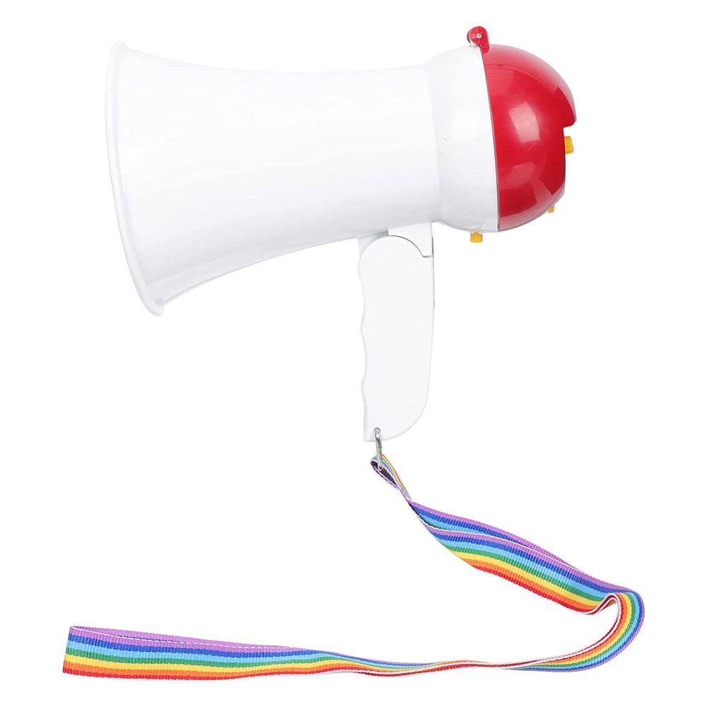 YMPFDGPW Megaphone Portable Megaphone Speaker Handheld Mini Megaphone Bullhorn Built-in Siren Megaphone Speaker for Cheerleading Fans & Coaches Bullhorn