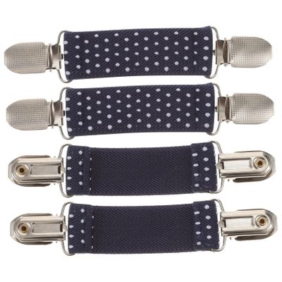 Holibanna 4pcs Glove Clips for Boy Girl Mittens Holders Elastic Strap Non- Design for Toddlers for Cold Weather