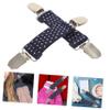 Holibanna 4pcs Glove Clips for Boy Girl Mittens Holders Elastic Strap Non- Design for Toddlers for Cold Weather view 2