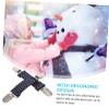 Holibanna 4pcs Glove Clips for Boy Girl Mittens Holders Elastic Strap Non- Design for Toddlers for Cold Weather view 4