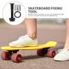 Yardwe 1set Skateboard Hardware Kit Bridge Bolts Spacers Washers Fixing Tool for Easy Installation and Removal of Skateboards view 3